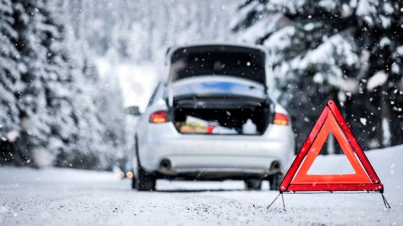 Car emergency in winter